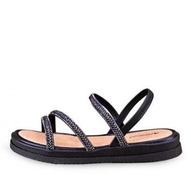 Imagem de Sandalia Mississipi Casual Tira Fina Com Strass-Feminino