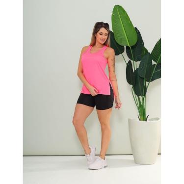 Imagem de Conjunto Academia Esportivo Fitness Camiseta Regata Tapa Bumbum e Short Legging Cintura Alta-Feminino