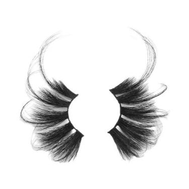 Imagem de Cílios Postiços 3D De Mink Super Longos E Fluffy 70mm Feitos À Mão Sem
