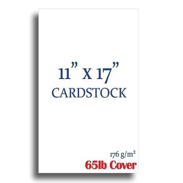 Imagem de Cartolina branca de 28 x 43 cm – papel para impressora de pôster para impressoras a jato de tinta e laser – capa de 29,5 kg – 25 folhas