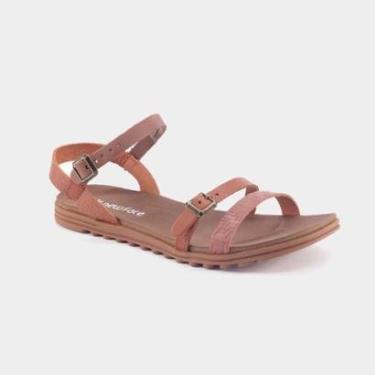 Imagem de Sandalia New Face Blonde Couro Rasteira Feminina 23921-Feminino