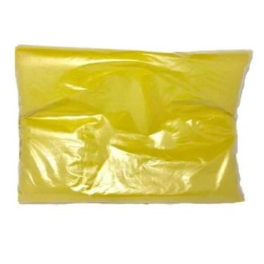 Imagem de Saco De Lixo 100 Litros Colorido Amarelo Comum Com 100 Unidades - Come