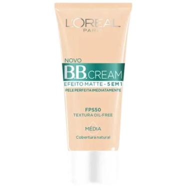Imagem de L'oréal paris bb cream 5 em 1 efeito matte fps50 média 4.0 30ml - L'OR