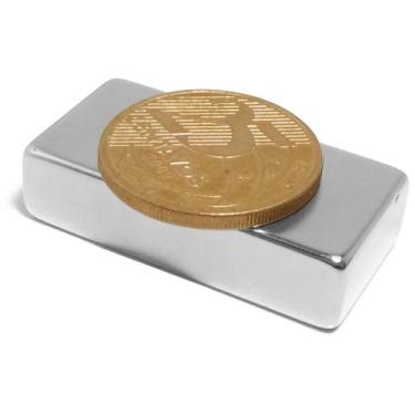 Imagem de Imã De Neodímio N45 40mm X 20mm X 10mm , 1pç Super Forte - Fácil Negóc