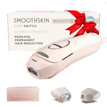 Imagem de Smoothskin Remoção de pelos a laser IPL Pure Switch com Sapphire Pro Ice Cooling em rosa suave, o primeiro IPL 3 em 1 do mundo, para corpo, rosto, biquíni, alternativa ao laser, com fio