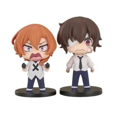 Imagem de Figura De Ação PVC De 7cm De Bungo Stray Dogs, Dazai Osamu E Chuuya Na