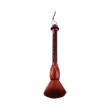 Imagem de Escova De Limpeza De Chá Com Cabo De Sândalo E Padrão De Dragão Esculp