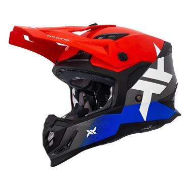 Imagem de Capacete Mattos Racing Atomic Icon Vermelho Azul Cinza 58