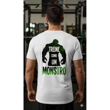 Imagem de Camiseta Dry Fit Masculina Treino Monstro Academia Fitness Musculação 