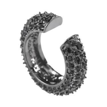 Imagem de Brinco De Pressão Geométrico Multicolorido Com Cristais CZ Em Formato 