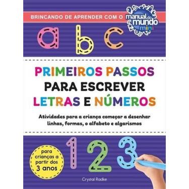 Imagem de Livro - Primeiros passos para escrever letras e números - Editora Sext