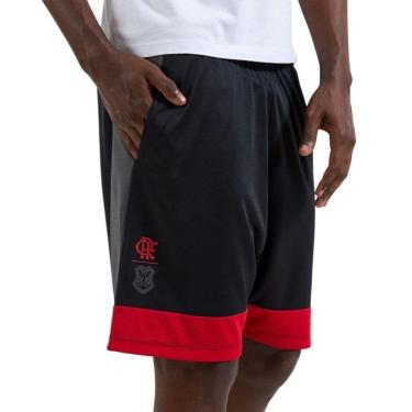 Imagem de Bermuda Braziline Flamengo Fruir Masculina - Preto 3G-Masculino