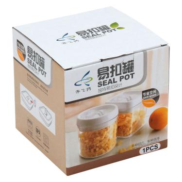 Imagem de Pote 13X13X13Cm 900Ml Plástico Transp Hermético Pratik