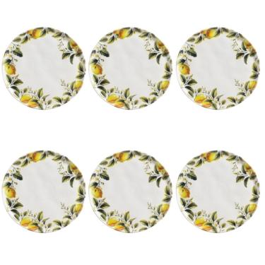 Imagem de Conjunto De Pratos Rasos 06 Peças Bio Limonata Porto Brasil