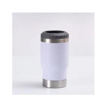 Imagem de Copo Porta Lata Cerveja 6x1 Garrafa Longneck Térmico de Inox Com Abrid