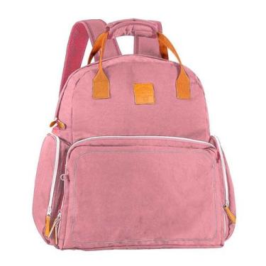 Imagem de Mochila Bolsa Maternidade Bebê Mommy Bag C/ Trocador - Clio, Rosa