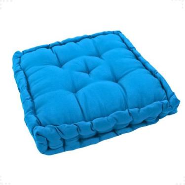 Imagem de Almofada Alta Cheia Futon Turca Sala Sofá Poltrona Cadeira Banco Cor L