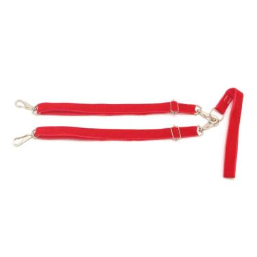 Imagem de Guia dupla para cachorros vermelho tamanho único