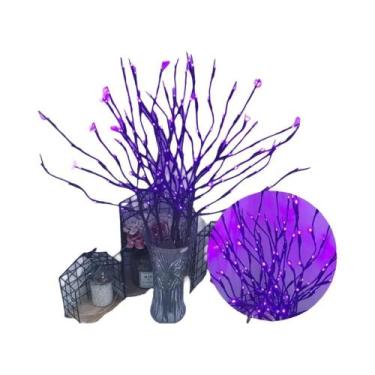 Imagem de Luzes De Natal LED Multicoloridas a Pilha Para Ramos De Árvore, Flexív