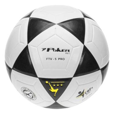 Imagem de Bola Poker Futevôlei PU Rio, Branco, Preto