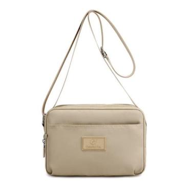 Imagem de Bolsa transversal de nylon impermeável para mulheres, casual e leve - 