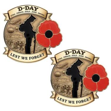 Imagem de Insignia Metálica Día D 80º Aniversario 1944-2024 Edición Limitada - M