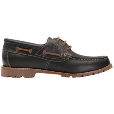 Imagem de Mocassim Bulgog New Barão Smooth Couro Samello - Preto-Masculino