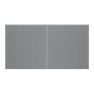 Imagem de Persiana Horizontal Alumínio Kit Larg 2,20X1,60 Alt Cinza - Crisdan Pe