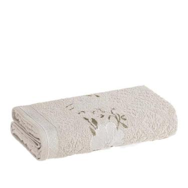 Imagem de Toalha De Banho Yuna Macia Floral Karsten, PLATINA