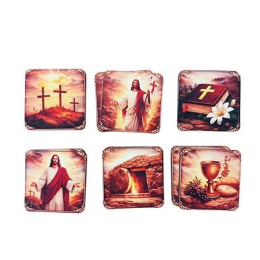 Imagem de Super Jogo Da Memória Catolico A Pascoa De Jesus 6 Pares Mdf - Coleção