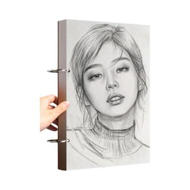 Imagem de Caderno De Desenho Profissional A4 A5 16K 32K 8K Com Folhas Soltas Par