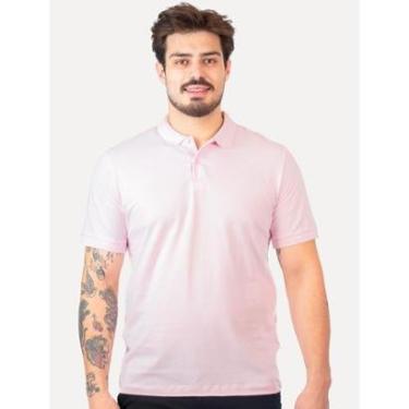 Imagem de Polo Forum Masculina Piquet Basic Rosa Claro-Masculino