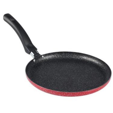 Imagem de Frigideira Panquequeira Antiaderente 22 cm Vermelha - Alumínio Naciona