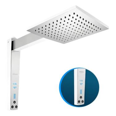 Imagem de Chuveiro Lorenzetti Acqua Century Digital Branco Cromado Com Display T