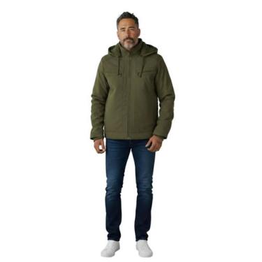 Imagem de Jaqueta Sarja Masculina Revestida Com Bolsos e Capuz - Sunset Concept,