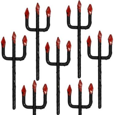 Imagem de Kit 7un Tridente de Exu Ferramenta Ritual Religioso 10cm - Rei Dos Ori