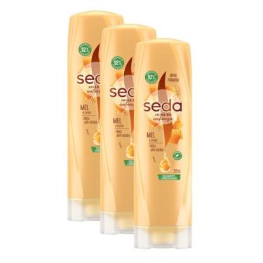 Imagem de kit 3 Condicionador Seda Mel e Aveia 325ML