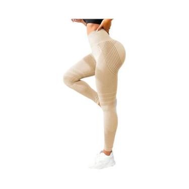 Imagem de Calças De Yoga Femininas De Cintura Alta, Sexy, Com Efeito Modelador, 