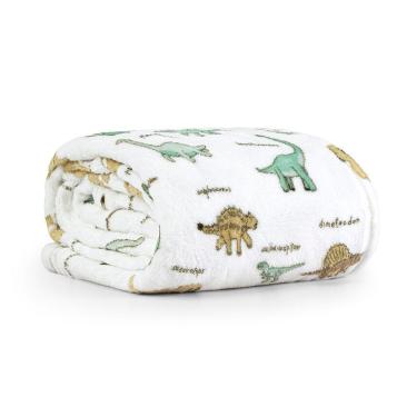 Imagem de Manta Estampada Infantil Tutti Kids Solteiro 01 Peça 100% Poliéster - Dino Word