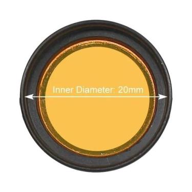 Imagem de Lente Amarela Antirreflexo 16/18/20mm Para Acessórios De Lâmpada De Lo