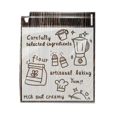 Imagem de 100 Sacos Plásticos Transparentes Autoadesivos Para Biscoitos, Doces, 