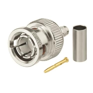 Imagem de Conector Bnc Rg6 Macho Para Crimpar (kramer)