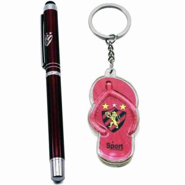 Imagem de Jg Caneta Metal Touch Screen Chaveiro Chinelo - Sport Club - Mileno