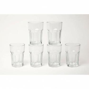 Imagem de Kit Jogo de Copos de Vidro Cocktail 350ml Transparente para Casa Escri