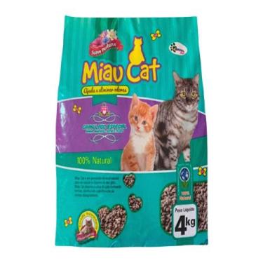 Imagem de Pacote 4KG de Areia Sanitária Antiodor Perfumada Miaucat Para Gatos 10