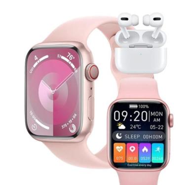 Imagem de Relógio Smartwatch Watch X 41mm Pulso fino  2 pulseiras lançamento 202