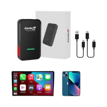 Imagem de Adaptador Wireless Carlinkit 4.0 2-em-1 Para Android Auto E CarPlay, C