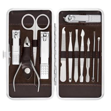 Imagem de Tseoa Manicure, kit de pedicure, cortador de unhas, kit de cuidados profissionais, ferr...