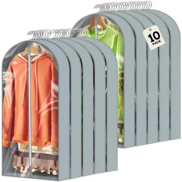 Imagem de Bolsas para Ropa AURUZA Paquete de 10 Transparente 102x10x61 cm con Fu