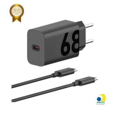 Imagem de CarregadorTURBO 68W USB-C ACOMPANHA CABO USB-C TIPO C